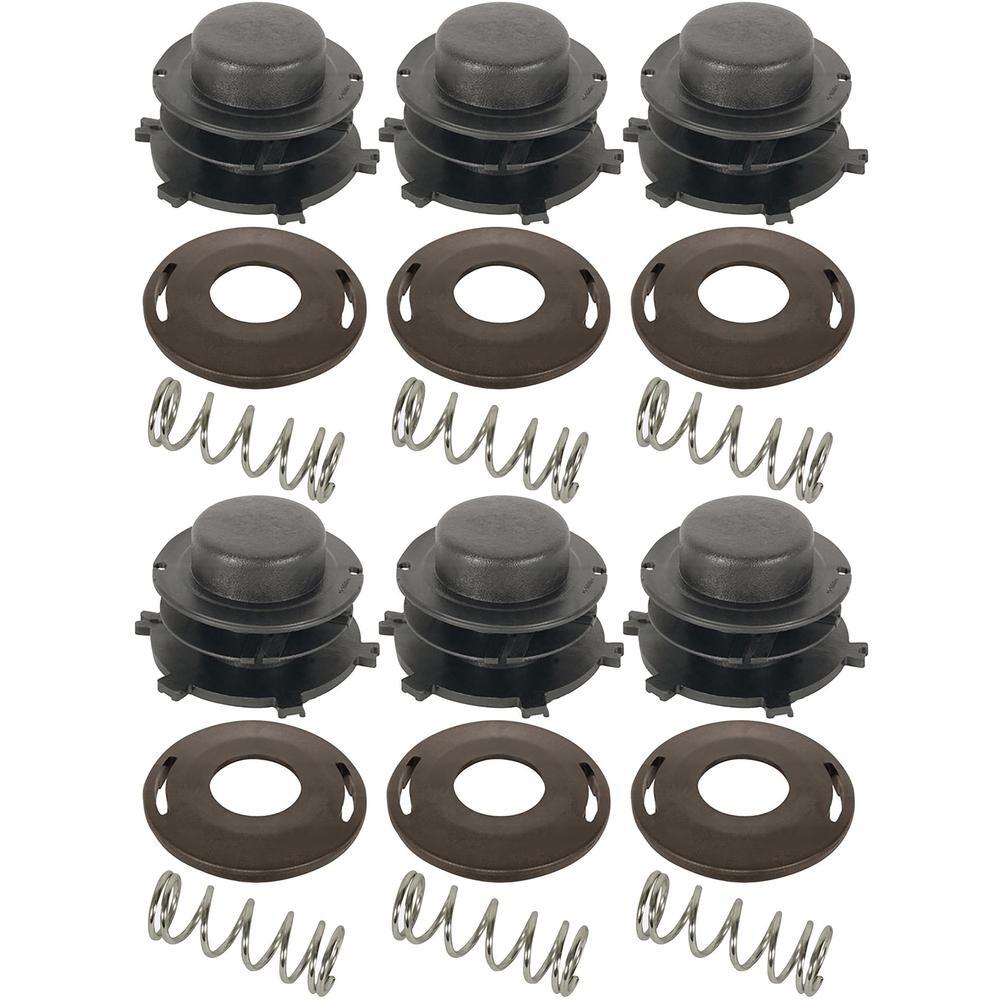 Six (6) Interchangeable Trimmer Head Spool, Cap & Spring Kits Fits Stihl
