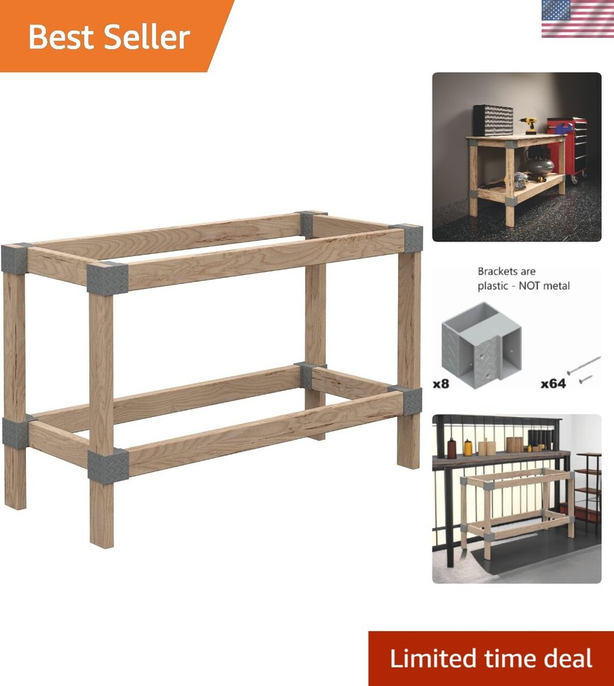 Heavyweight DIY Workbench Kit 2' x 4' - Easy Assembly for Custom Projects