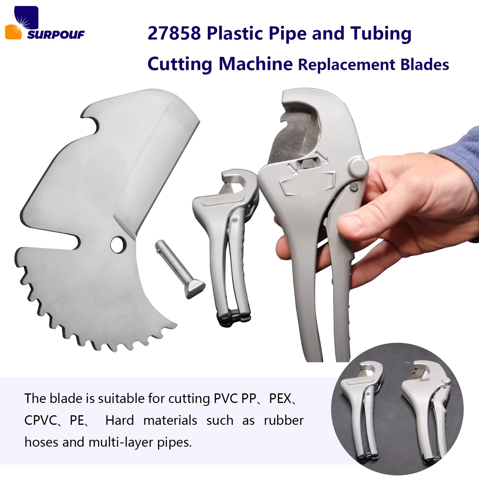 Surpouf Rc-1625 Blade27858 Plastic Pipe And Tubing Cutter Rc-1625 Replace Blade gallery