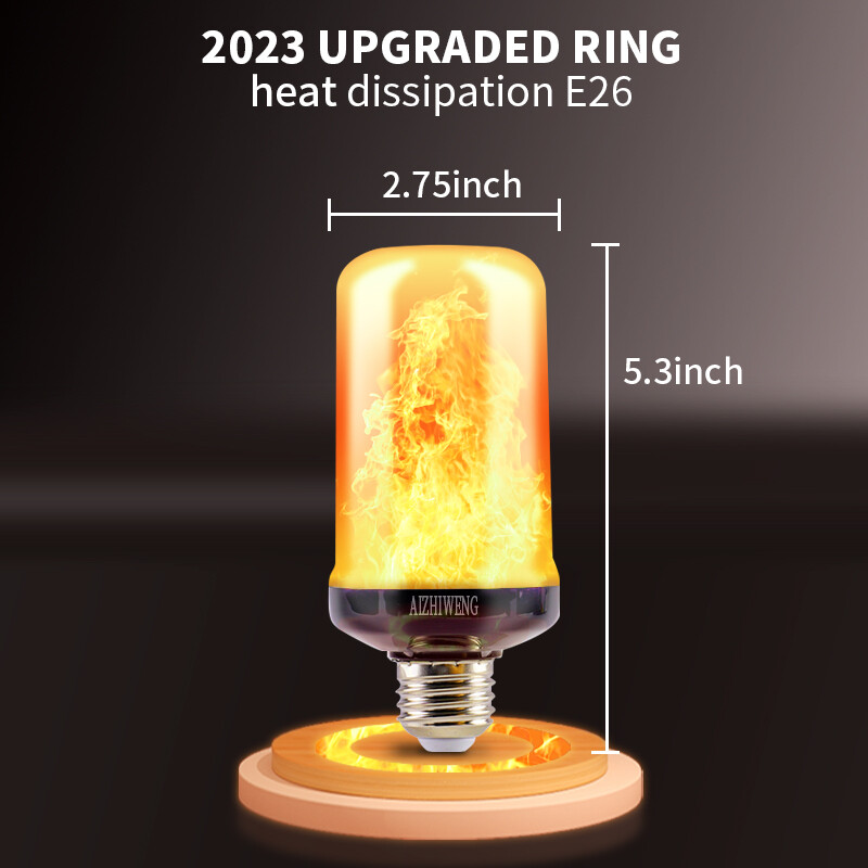 Led Flame Light Bulb, 2 Pack E26 Flickering Light Bulbs with 4 Modes Flickering gallery