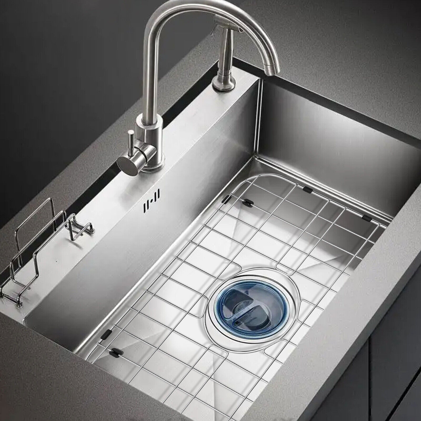 Kitchen Bottom Sink Protector Grid Wire Grid 304 Stainless Steel 16" x 12-1/2" gallery