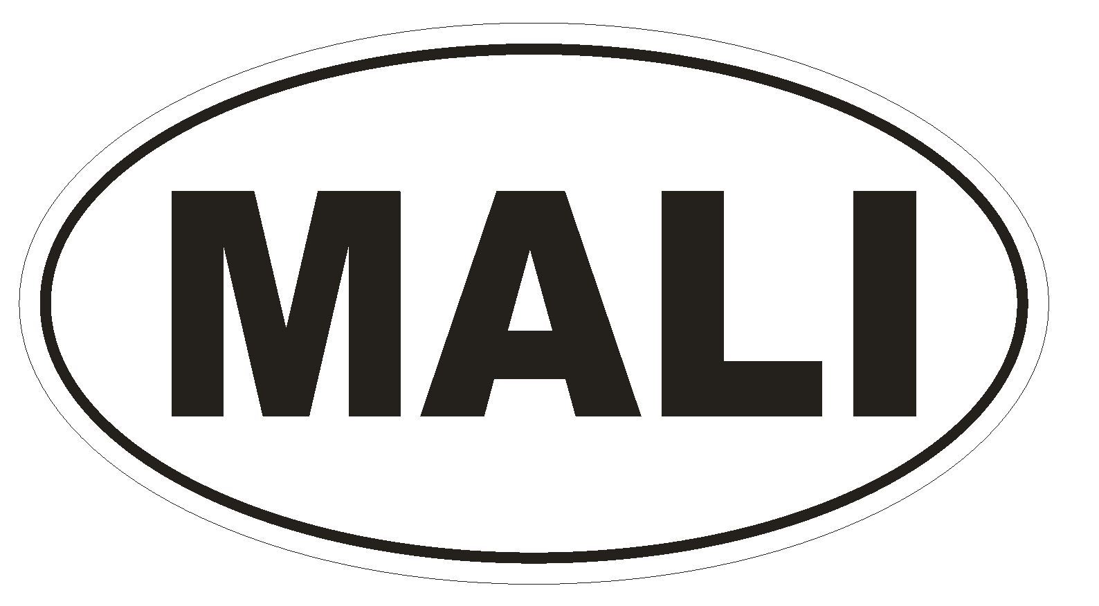 Mali Oval Bumper Sticker or Helmet Sticker D2205 Euro Oval Country Code gallery