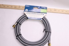 GE Universal Braided Icemaker Water Line 1/4" Inlet & Outlet 12-Ft