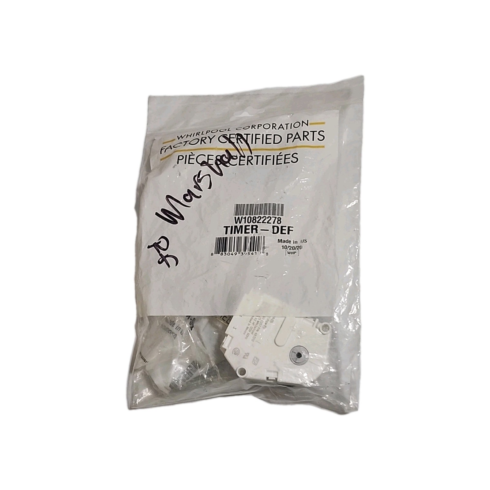 W10822278 Whirlpool Refrigerator Defrost Timer Genuine FSP OEM New gallery