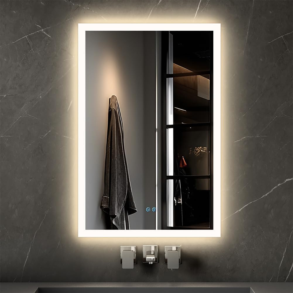 32" X 40" LED Backlit Bathroom Mirror with Anti-Fog & Adjustable Brightness gallery