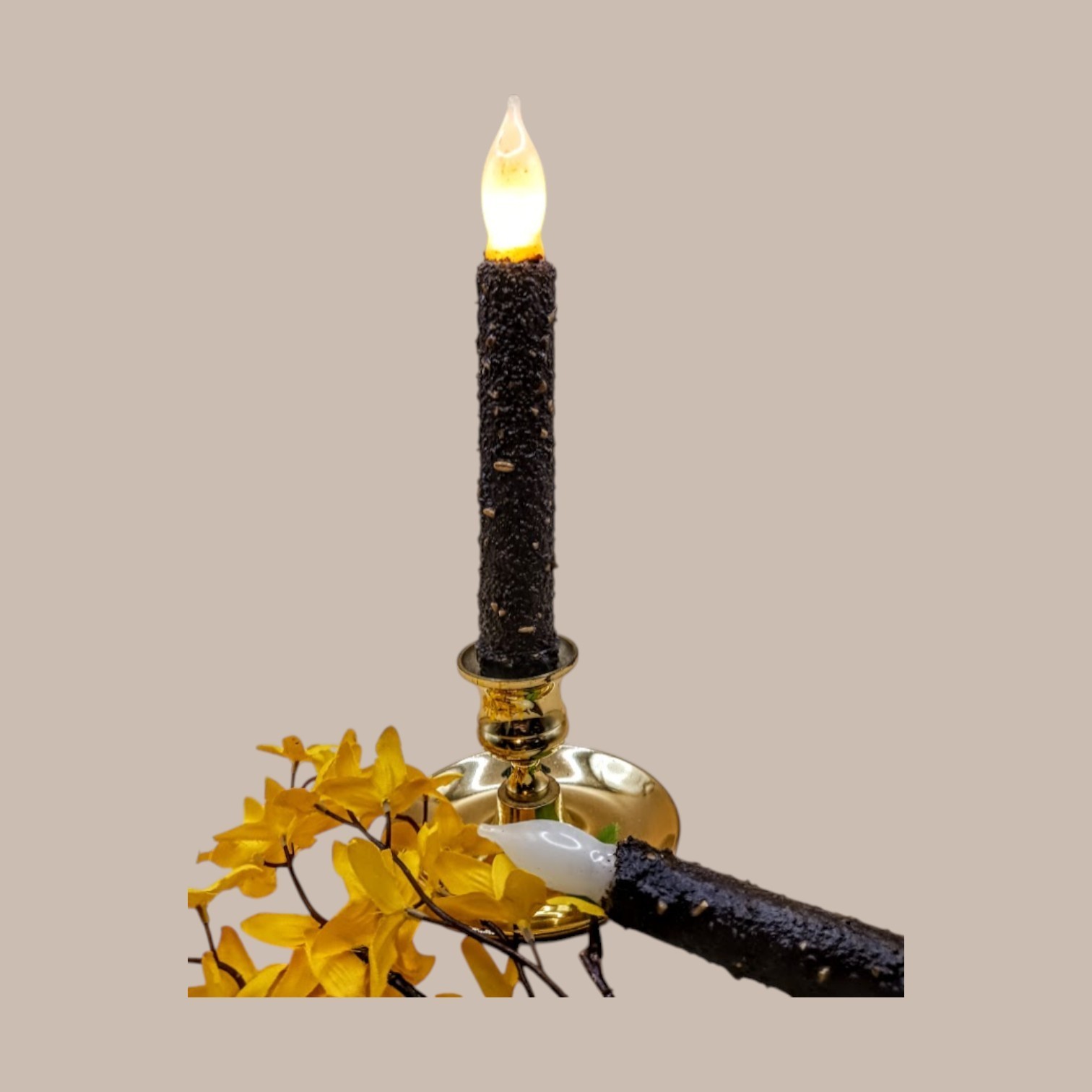 Grunged Seeded Candles--Battery Operated--NO TIMER--Handmade #154 D gallery