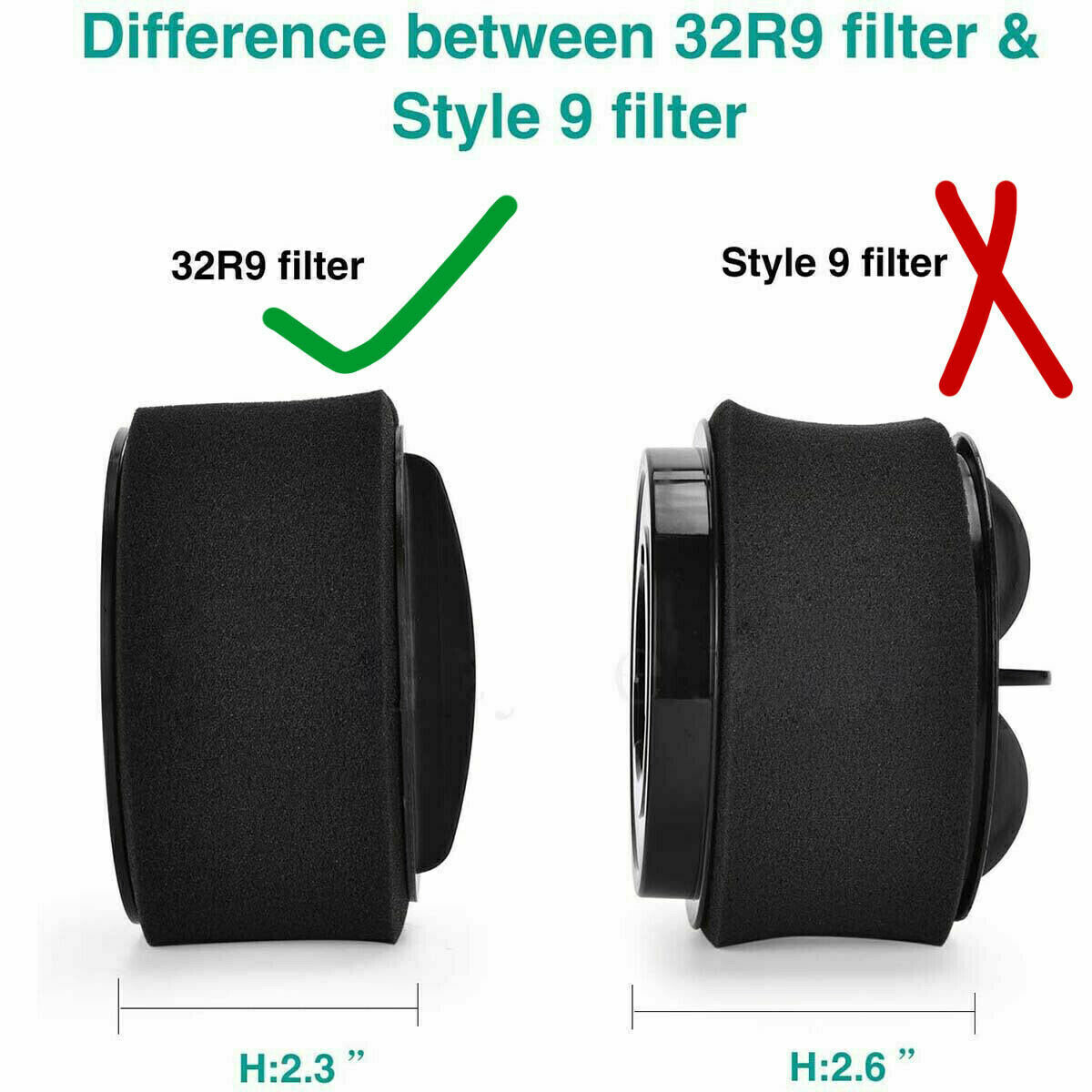 4 Pack Filter for Bissell PowerGroom Bagless 68C77, 68C71, 68C7 gallery