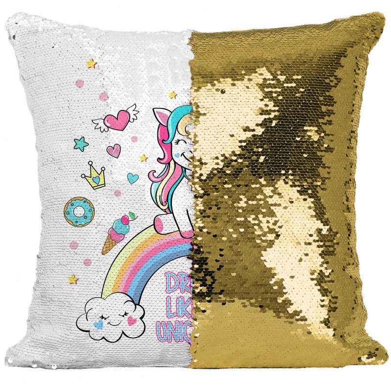 20pcs Square Sublimation Blank Reversible Heat Transfer Glitter Pillowcase gallery