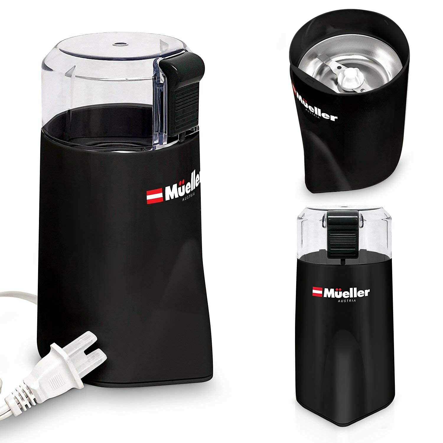 Mueller HyperGrind Precision Electric Spice/Coffee Grinder Mill - Black gallery