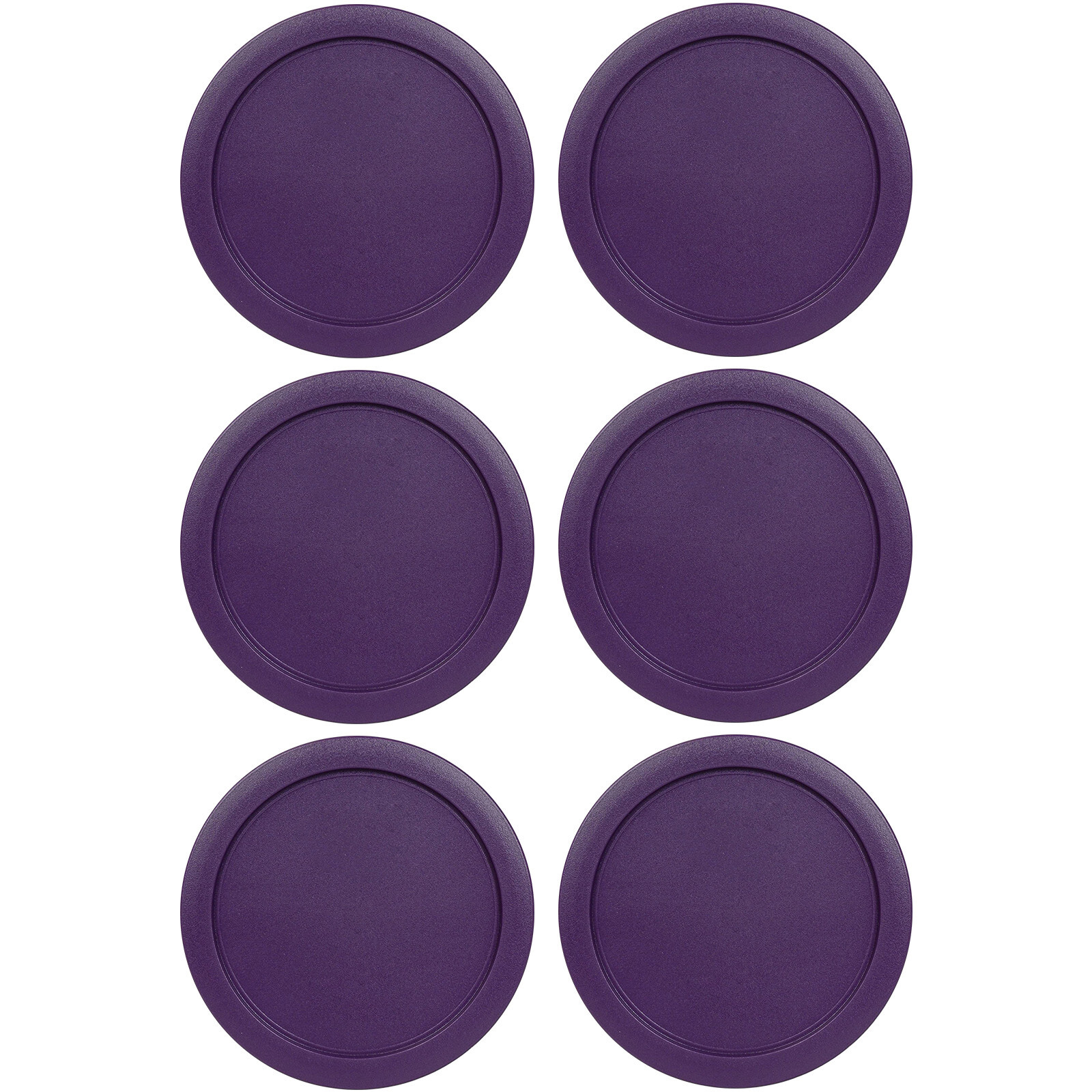 6 Replacement Lids Covers for Pyrex 2-Cup Containers, 5-Inch 7200-PC PURPLE gallery
