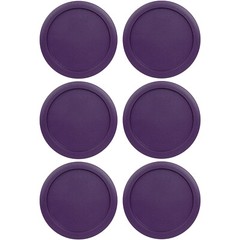 6 Replacement Lids Covers for Pyrex 2-Cup Containers, 5-Inch 7200-PC PURPLE