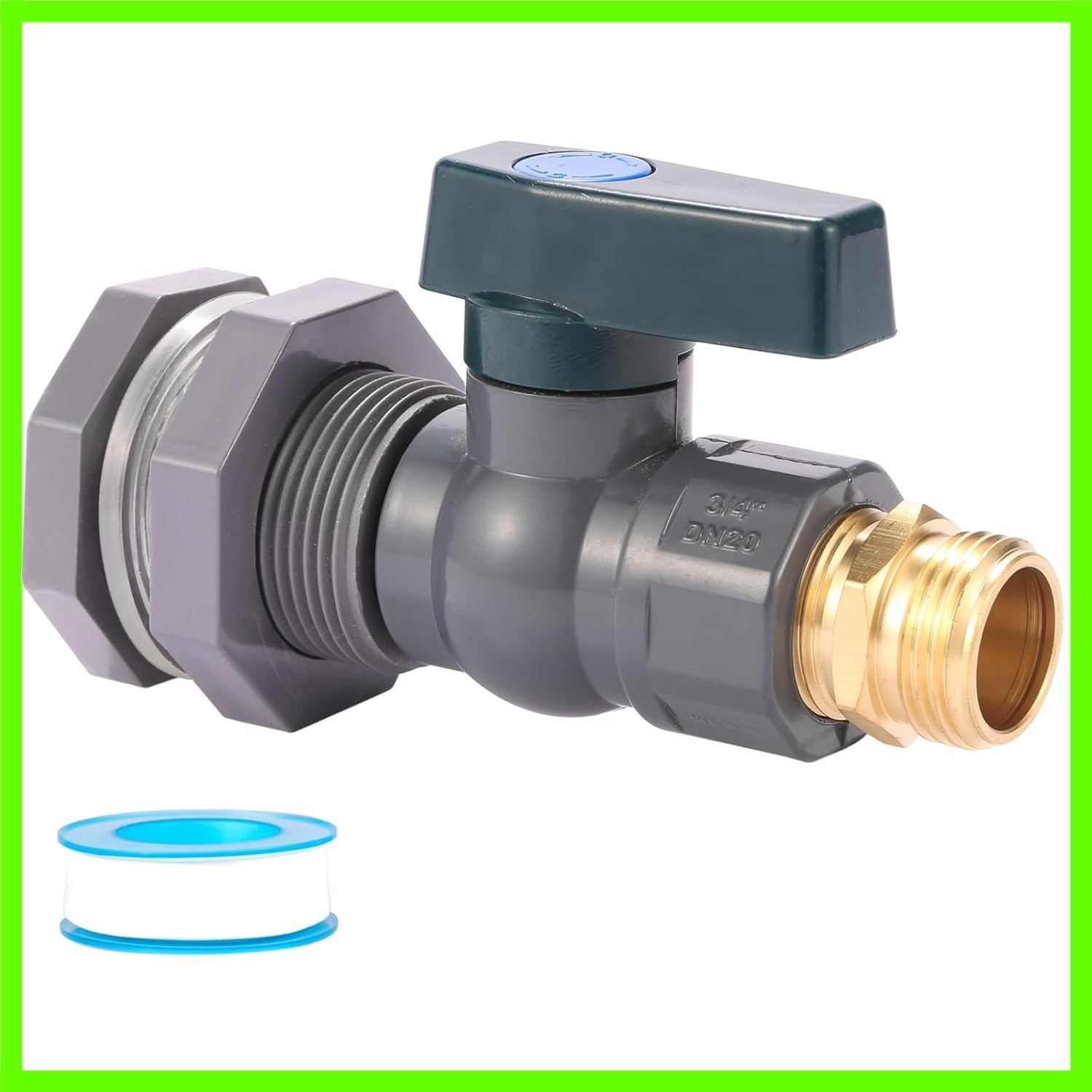 3/4 Inch Rain Barrel Spigot Kit - Water Barrel PVC Garden Diverter Kit with B... gallery