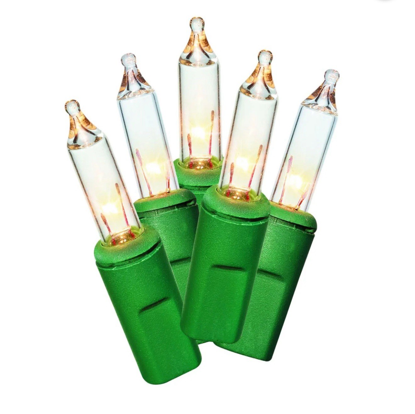 5 Box NEW Holiday Time 100 Clear Mini Christmas Lights Incandescent 21' x 5 gallery