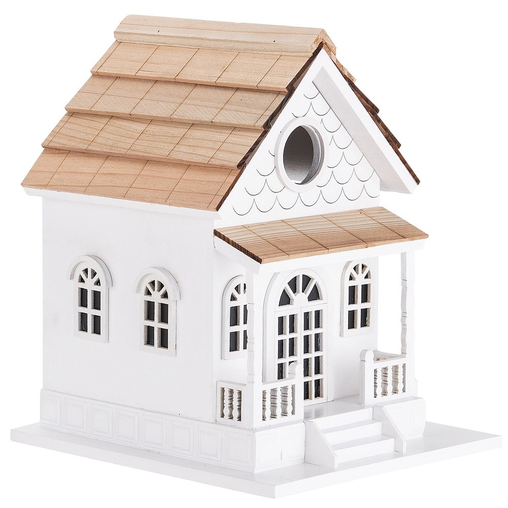 NEW! OUTDOOR HAND MADE BIRDHOUSE - BIRD COTTAGE PERCH - COUNTRY COLONIAL gallery