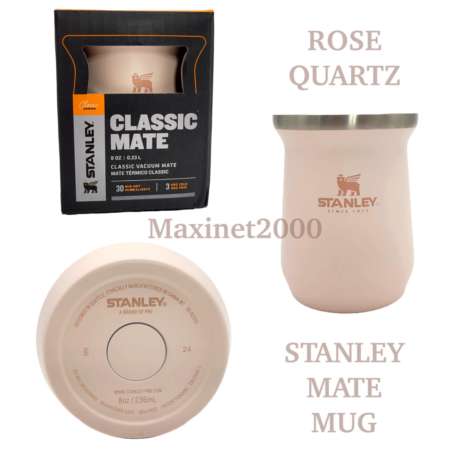 Original ROSE Mate System Mugs STANLEY Stainless Steel 236ml 8oz READY TO SHIP gallery