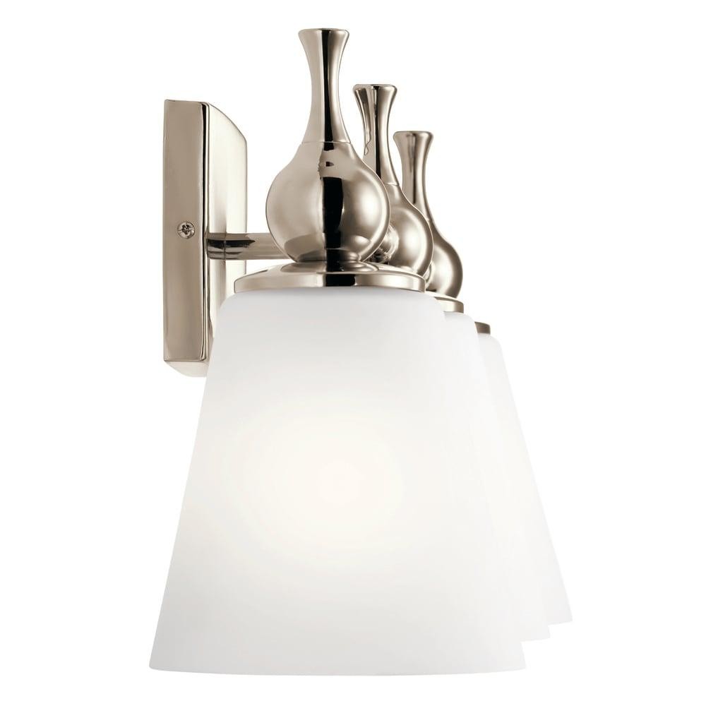 Kichler Cosabella 24 Inch 3 Light Vanity Light With Satin Etched Case Opal In gallery