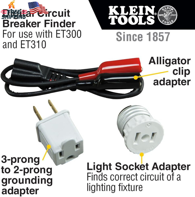 Klein Tools ET310KIT AC Circuit Breaker Finder Kit, Electric Tester, GFCI Tester gallery