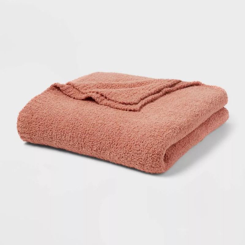 Threshold Chenille Throw Bed Blanket Oversized 92x90 Midweight gallery