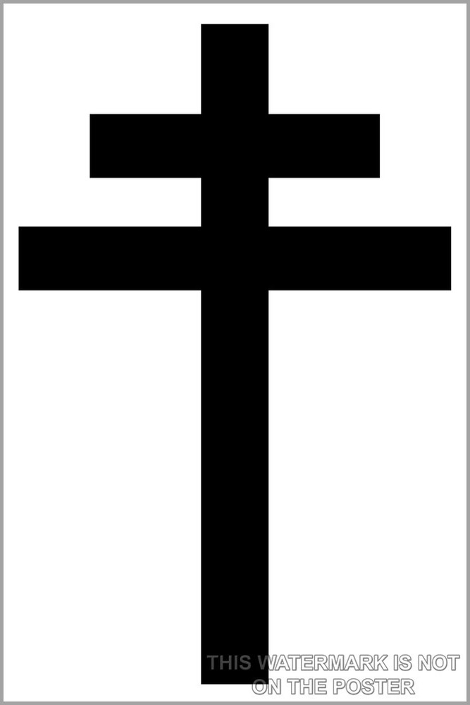 Poster, Many Sizes; Croix De Lorraine, Chosen By General Charles De Gaulle As Th