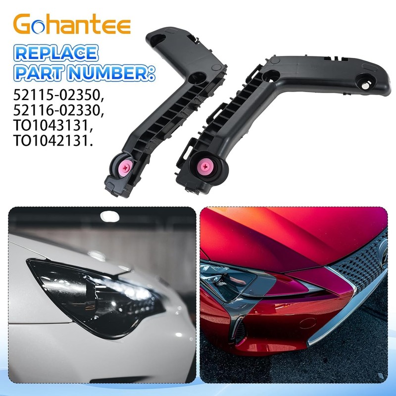 Gohantee Front Bumper Bracket Compatible with Toyota Corolla 2017 2018 2019 Bump gallery