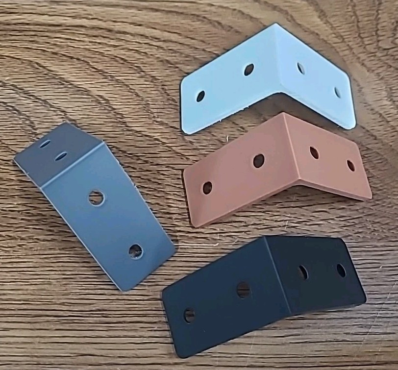 4 PCS L Brackets - ANY COLOR - 2"x2" Corner Braces Sets 90 Degree Right Angle gallery