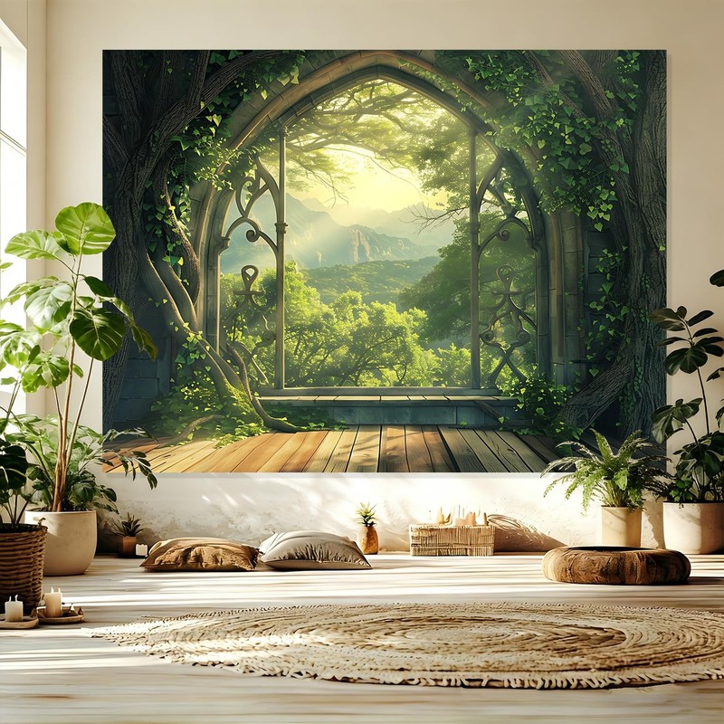 Magic Treehouse Forest Tapestry 79 x 59 Inches - Polyester Wall Hanging - for... gallery