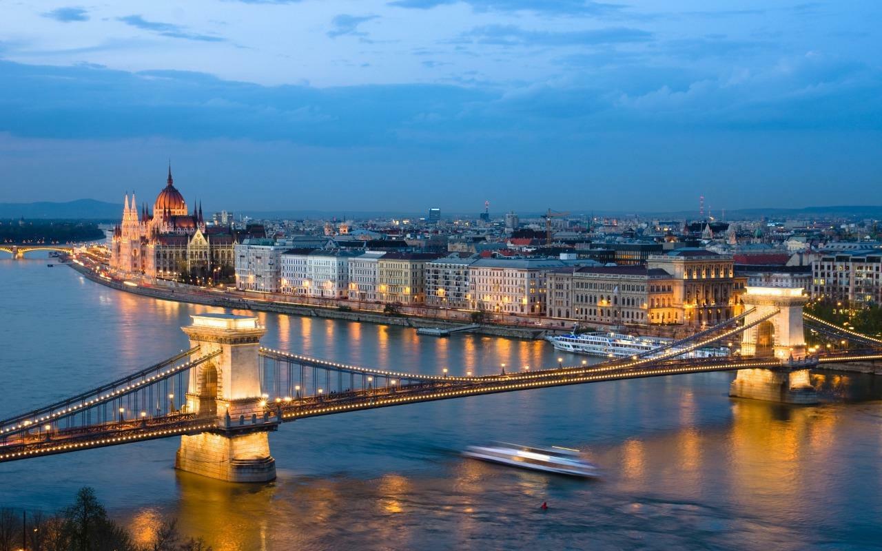 BUDAPEST HUNGARY SKYLINE GLOSSY POSTER PICTURE PHOTO PRINT aerial view 3536 gallery