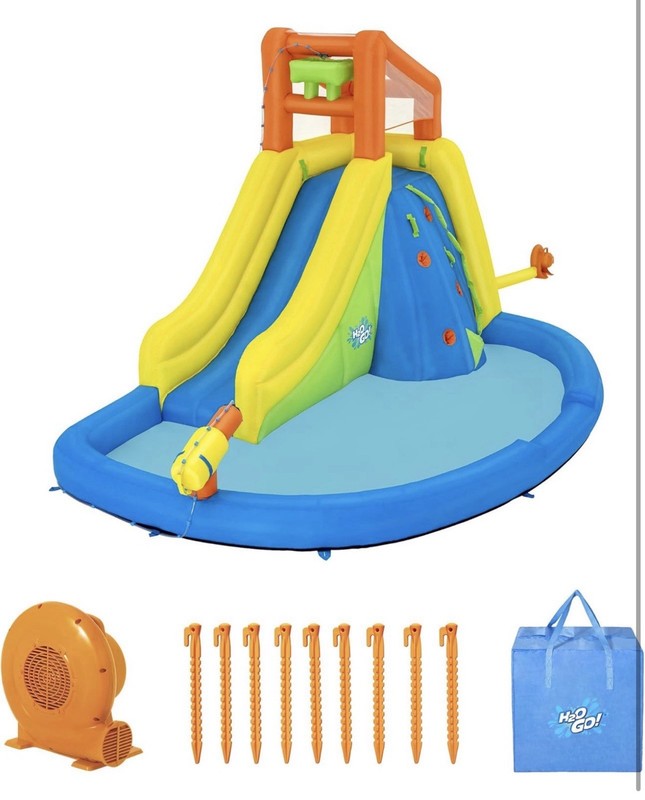 H2OGO! Mount Splashblast Mega Water Park –Inflatable Pool, Slide & Climbing Wall gallery
