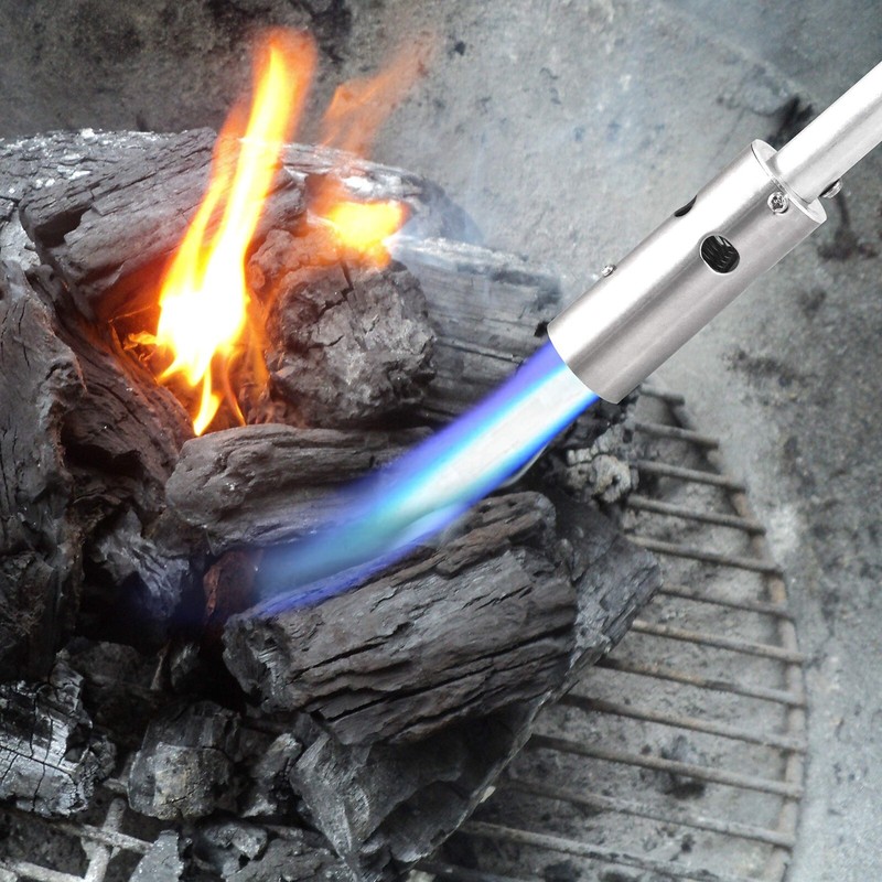 BLUEFIRE 32" Long Propane Weed Torch Burner Trigger Start Self Ignition gallery