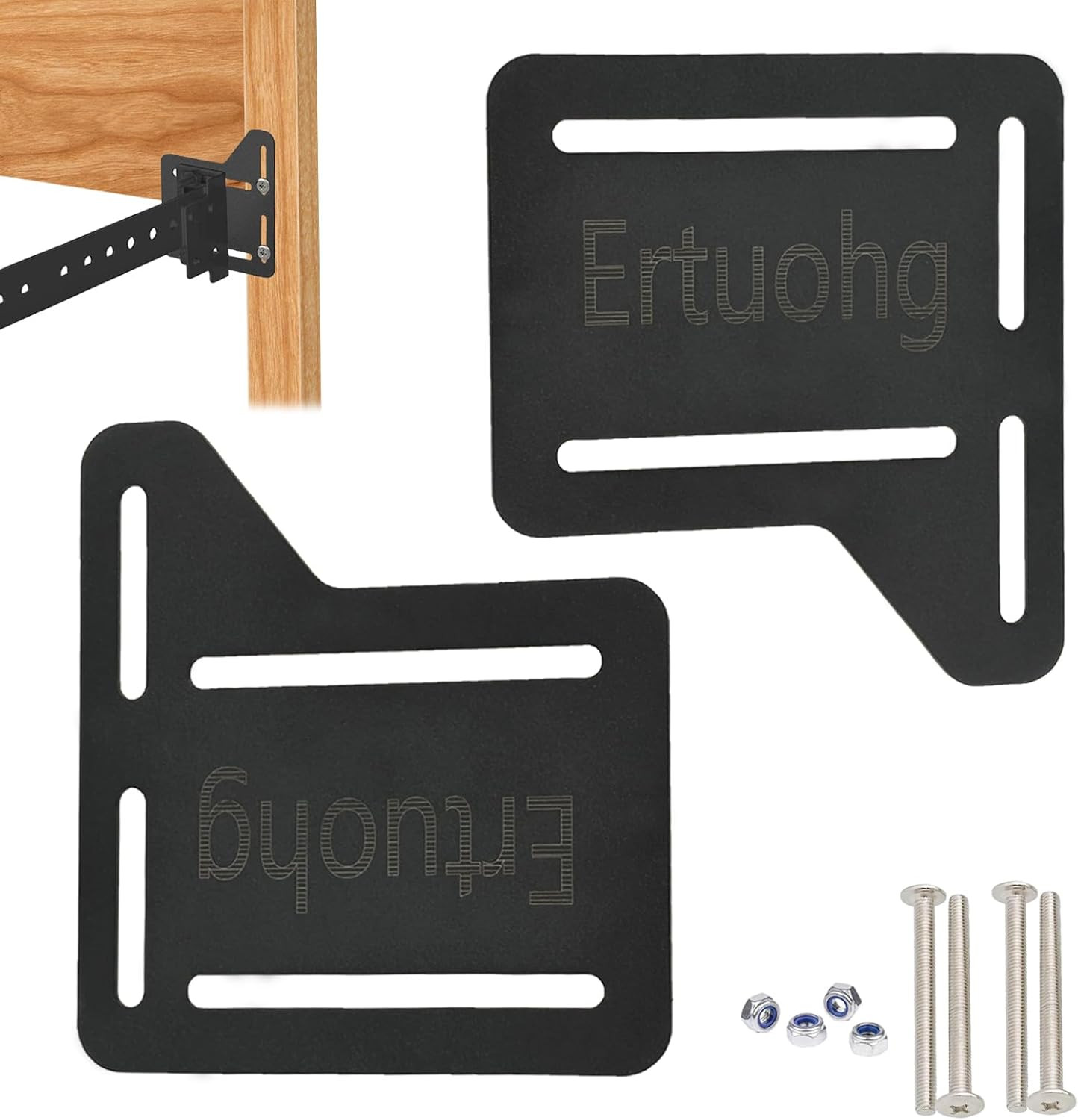 Adjustable Headboard Brackets Kit for Metal Bed Frame - 2 Pieces gallery