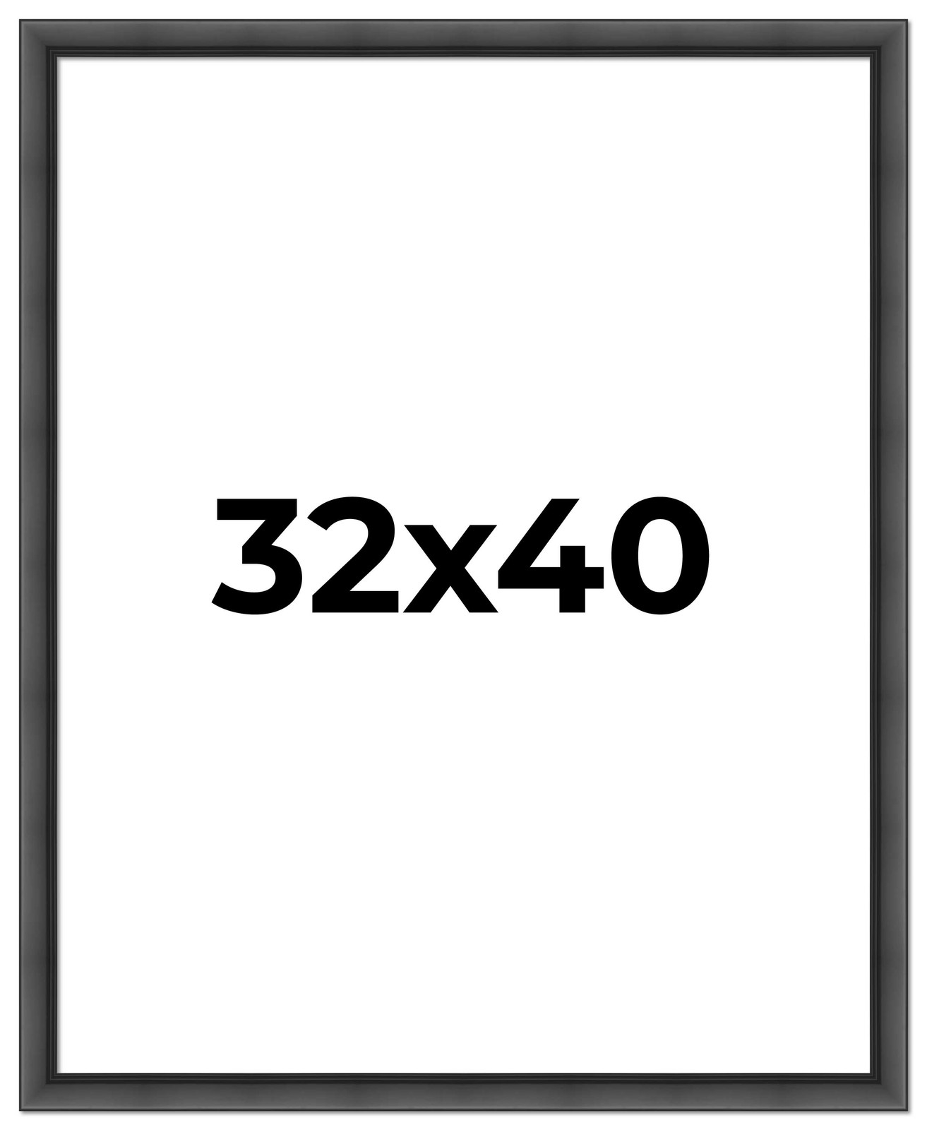 32x40 Frame Black Picture Frame - Complete Modern Photo Frame Includes UV Acryli gallery