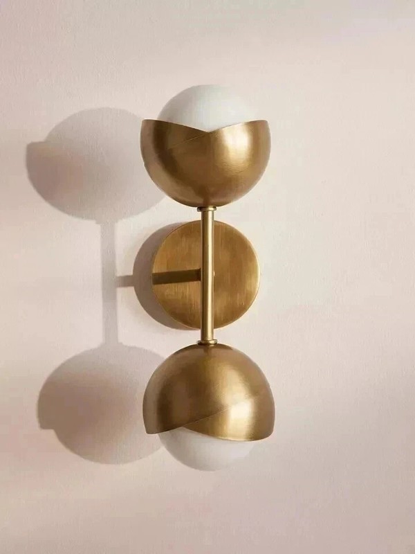 Handmade Double Light Globe Sputnik Brass Sconce Wall Lamp Beside Wall Lamp gallery