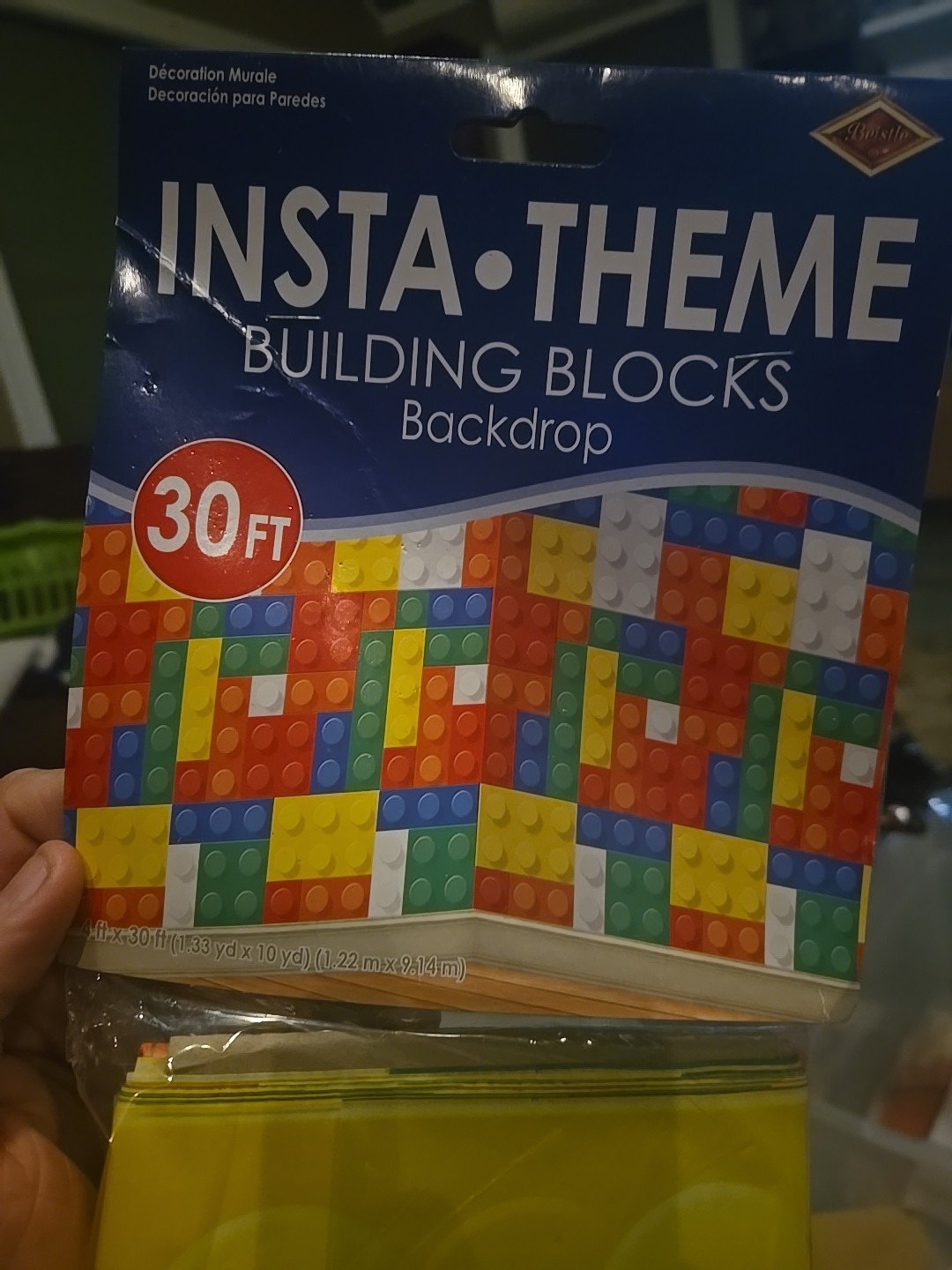 Building Blocks 30-foot Backdrop Insta Theme 4' x 30' Party Decoration Lego New gallery