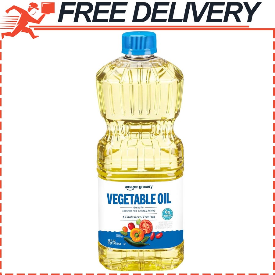 Amazon Grocery, Vegetable Oil, Kosher & Cholesterol Free, 48 Fl Oz gallery