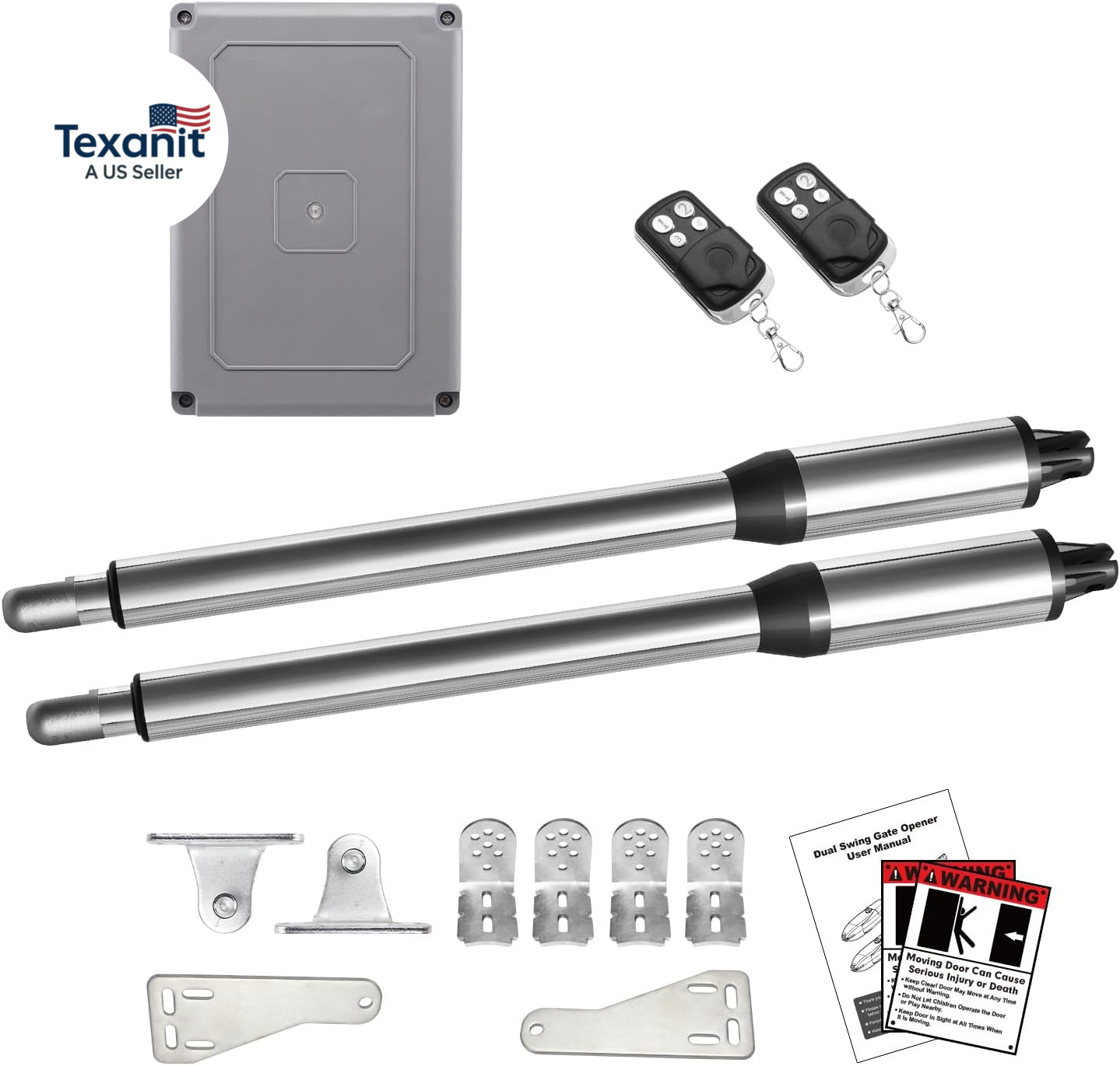 C01 Automatic Gate Opener with Remote Complete Kit for Swing Gate up to 440Lb 12 gallery