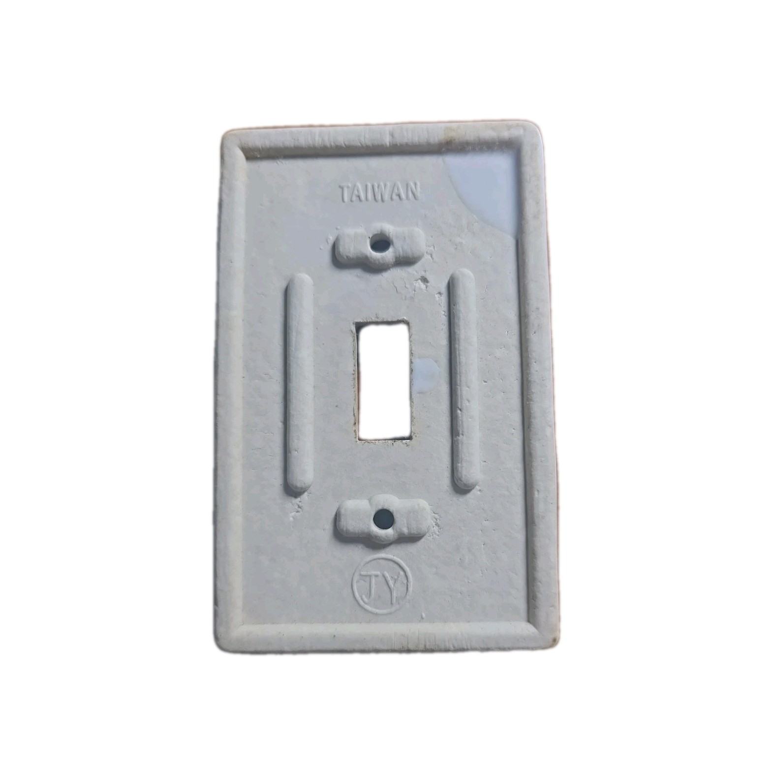 Vintage Porcelain Single Light Switch Cover Plate With Floral Design Made In... gallery