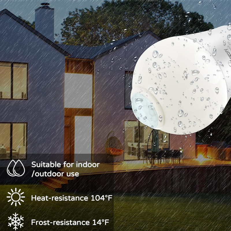 Motion Sensor Light Bulbs, 13W(100W Equivalent) Motion Detector Auto Activated D gallery