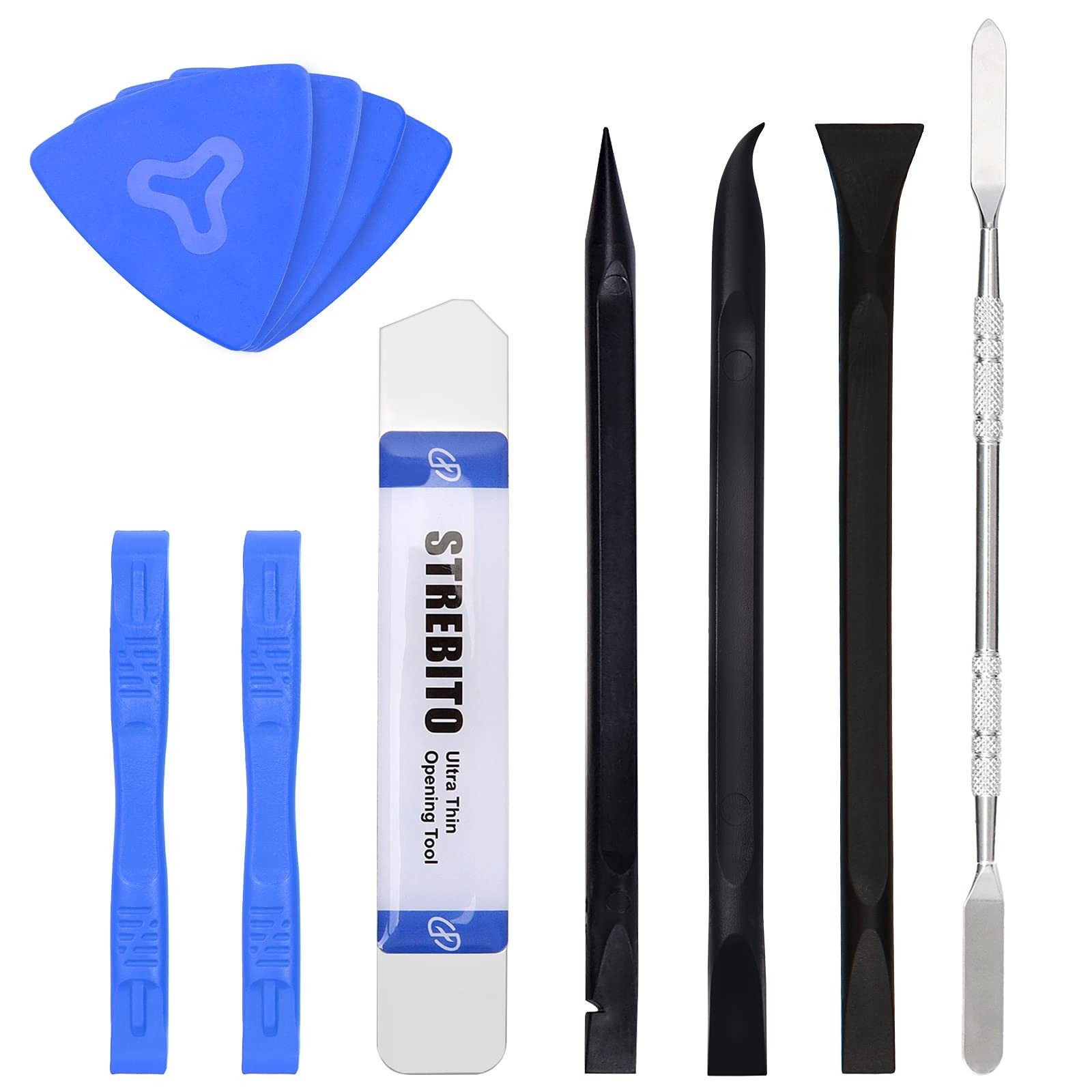 STREBITO Spudger Pry Tool Kit 11 Piece Opening Tool, Plastic & Metal 11 in 1 gallery