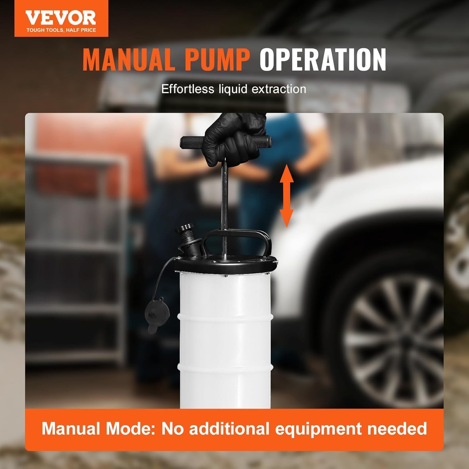 6.5L Fluid Extractor Manual Oil Changer Vacuum Pump w/ Dipstick Hose gallery
