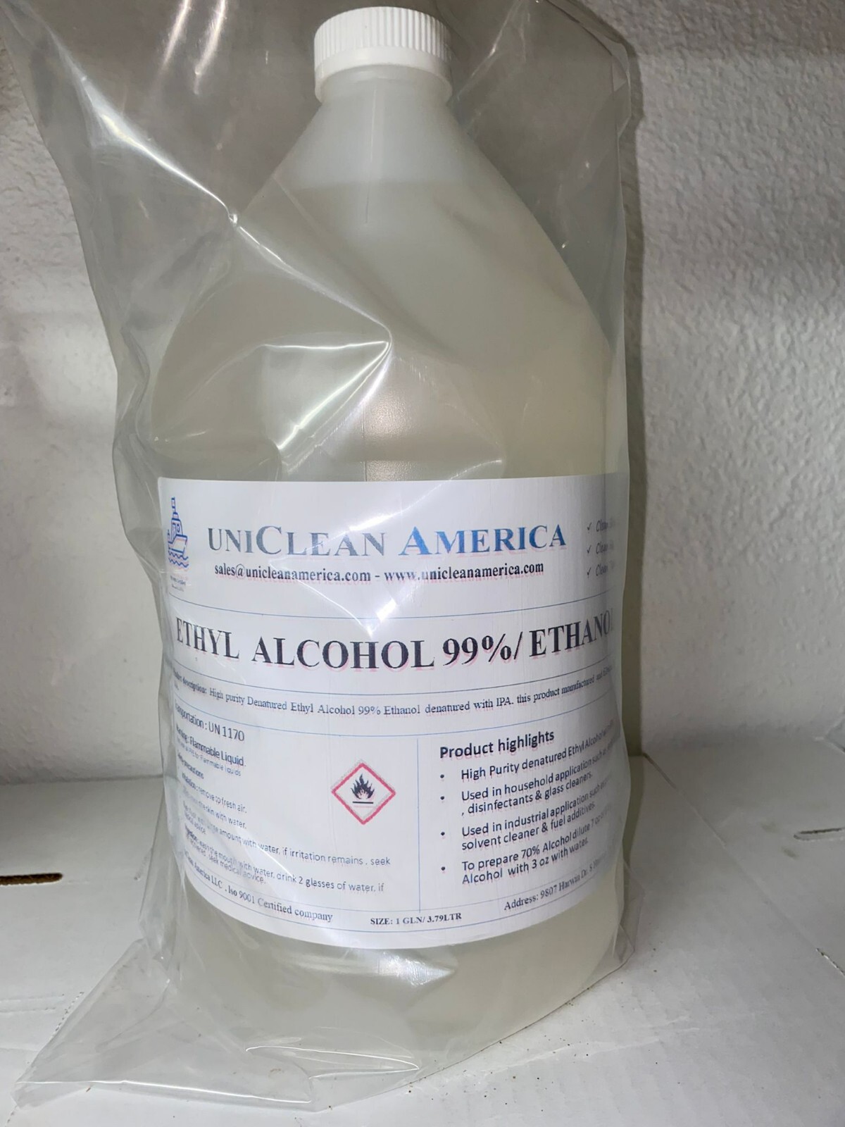 High Purity SDA Ethyl Alcohol 99.6% - made in The USA gallery