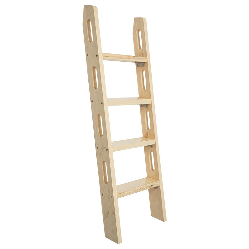 4-Step Ladder Durable Solid Wood Step Ladder 220lbs Load Fixed Ladder Step Stool gallery