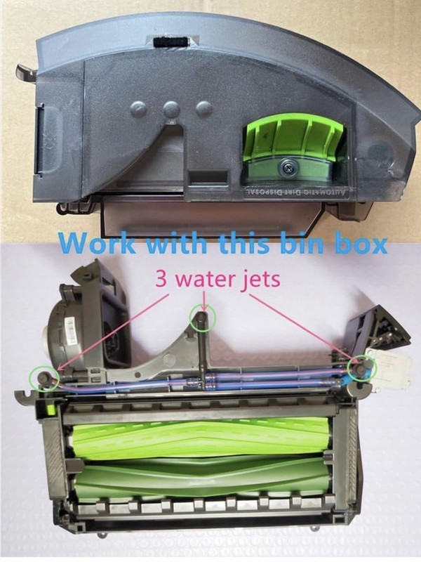 CLEANING HEAD MODULE FOR ROOMBA COMBO J10+ J9+ J7+ 10 MAX (3 JET SPRAY) OPEN BOX gallery