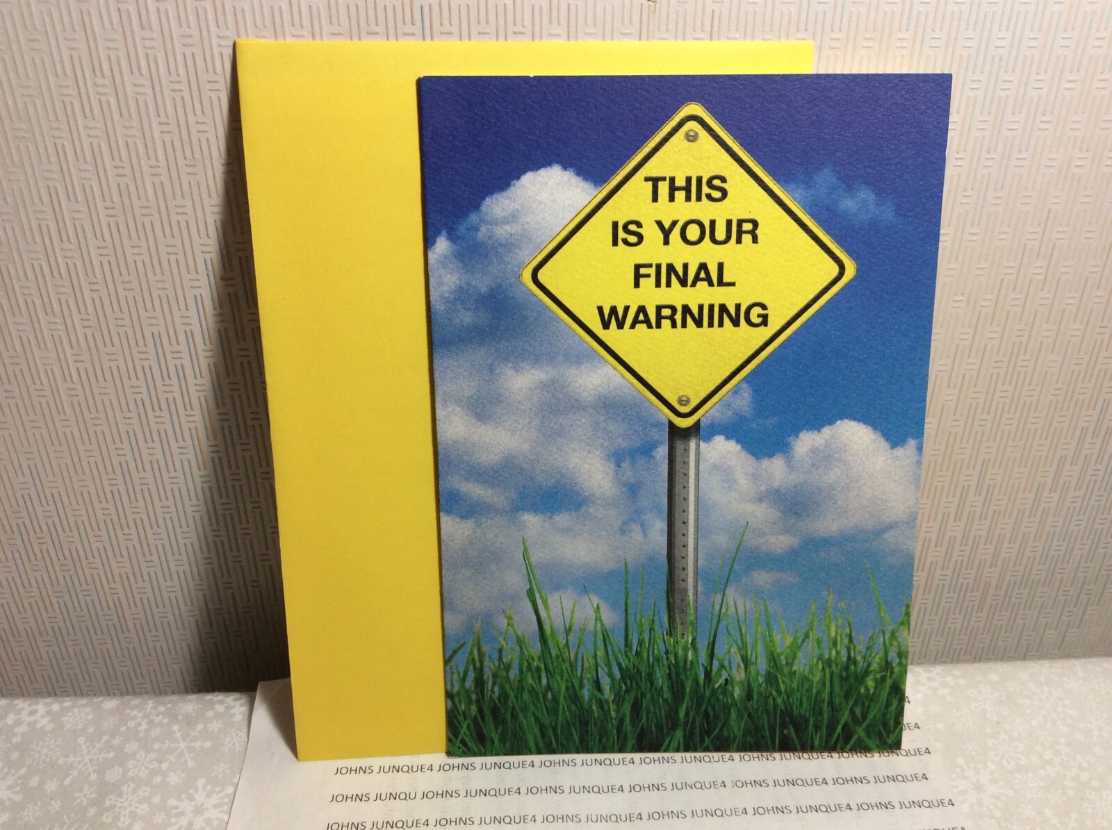 RSVP GET WELL GREETING CARD New with Envelope "This is your final warning...." gallery