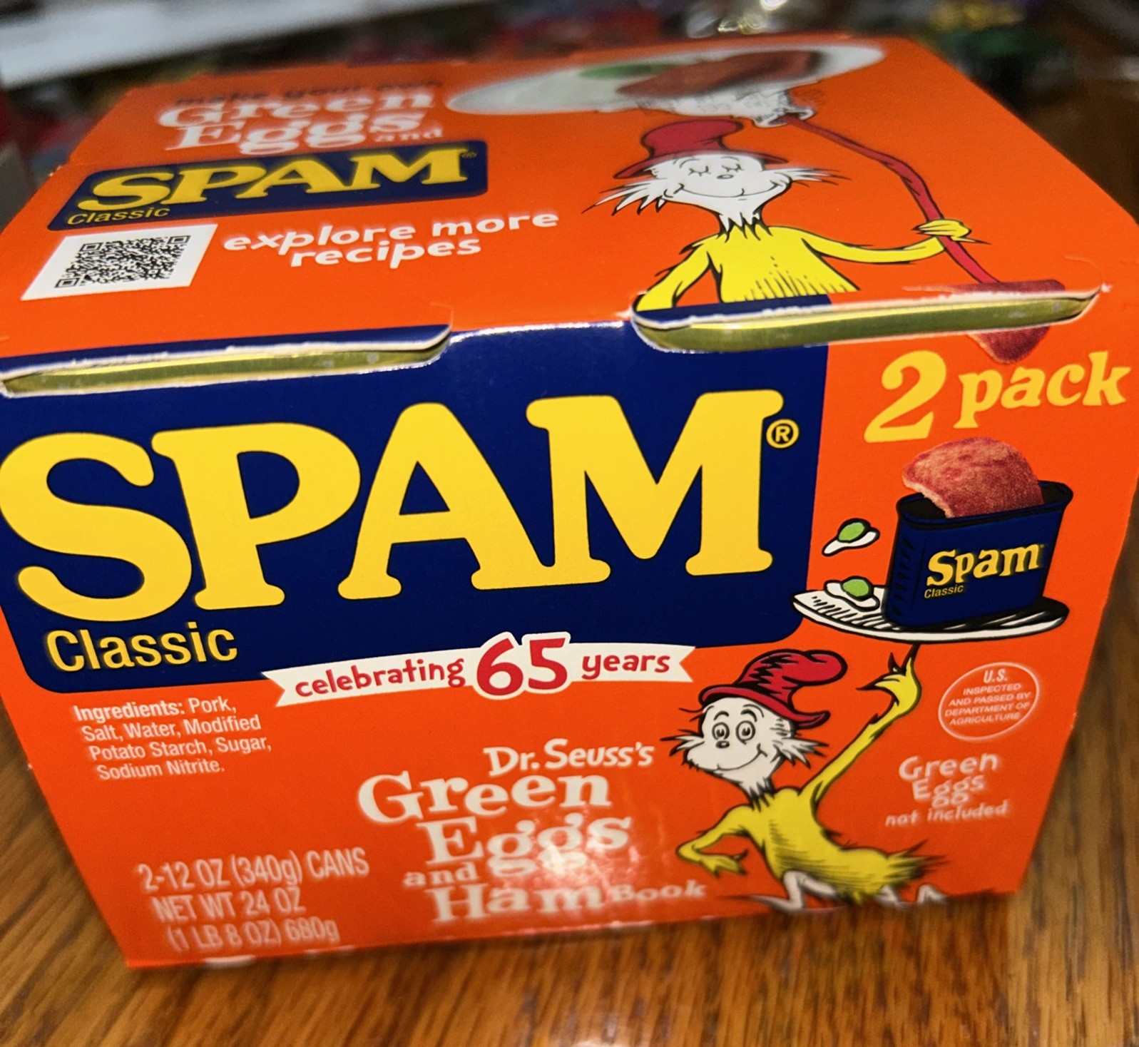 Green Eggs & Ham SPAM Limited Edition (Two 12oz Cans) (6/2028)FREE SHIPPING gallery