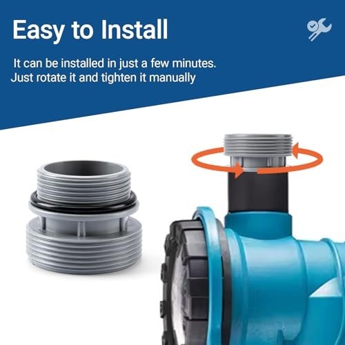 4 Pack - 4560 Pool Hose Conversion Adapters Kit for Intex Hayward Coleman Pool F gallery
