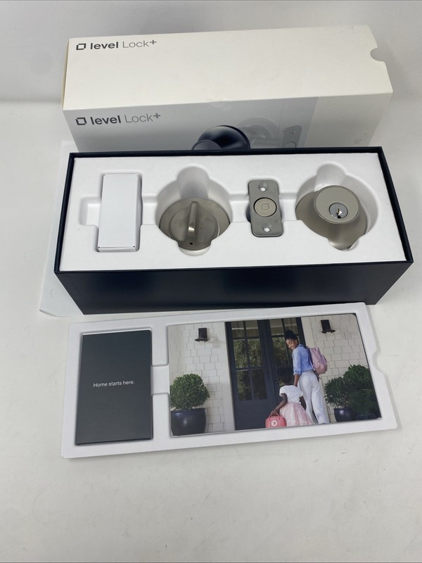 Level Touch Satin Nickel Bluetooth Single Cylinder Deadbolt Invisible Smart Open gallery