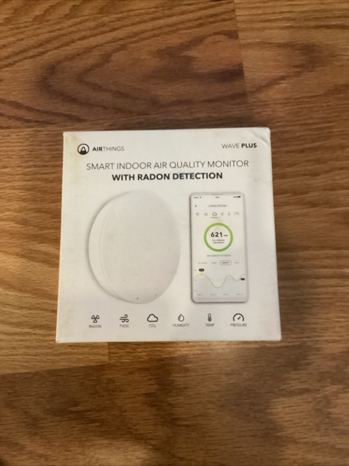 Airthings Wave Plus 2930 Radon & Air Quality Monitor, Battery Powered, White gallery