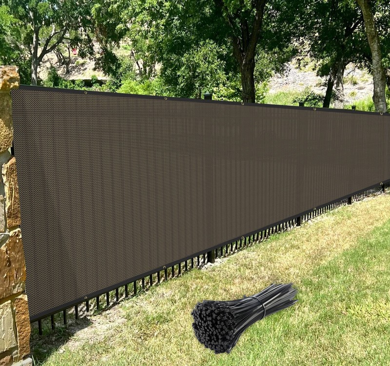 Customize 8' FT Privacy Screen Fence Brown Commercial Windscreen Shade 1'-250' gallery