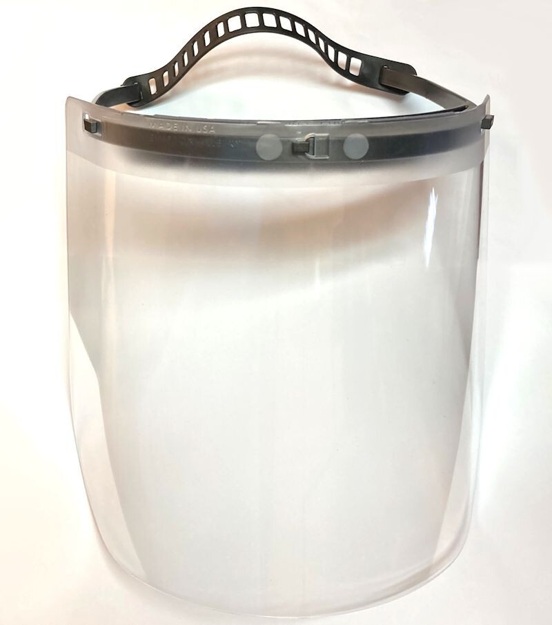 Stelised Full Face Head Clear PETG Plastic Shield Liquid Anti Splash Made in USA gallery