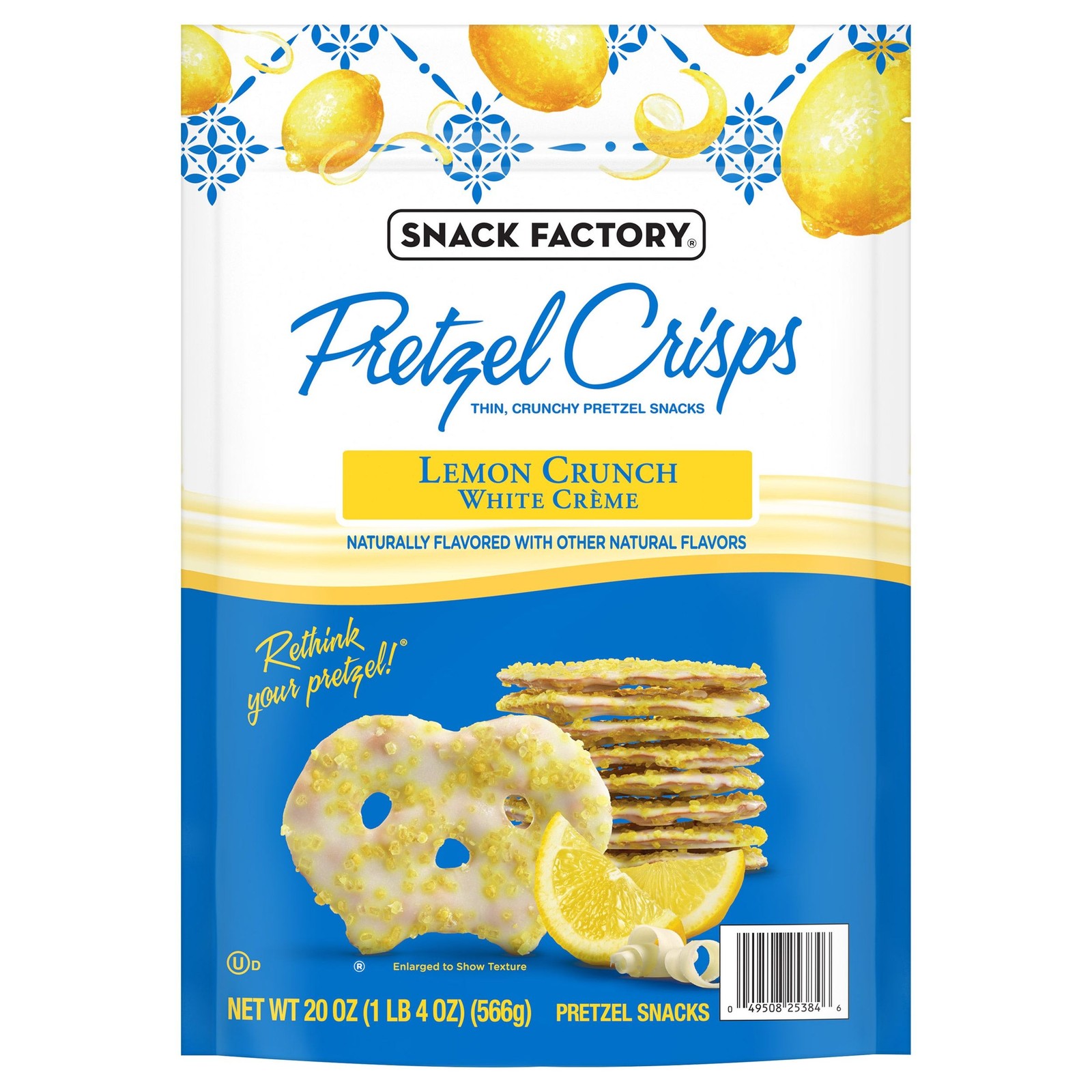 Snack Factory Lemon Crunch White Creme Pretzel Crisps, 20 oz gallery
